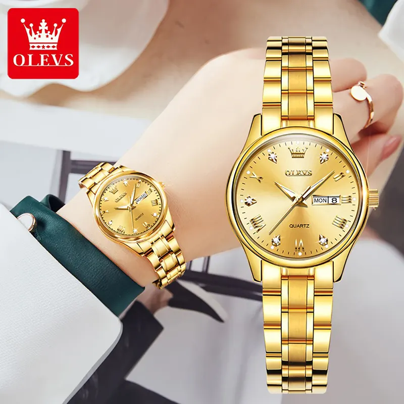 Olevs Gift Set With Watch And Pendant With Bracelet | 5563